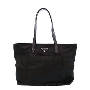 Prada Tessuto Vela Tote Shoulder Bag Black